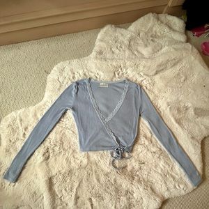 Urban outfitters lace long sleeve top